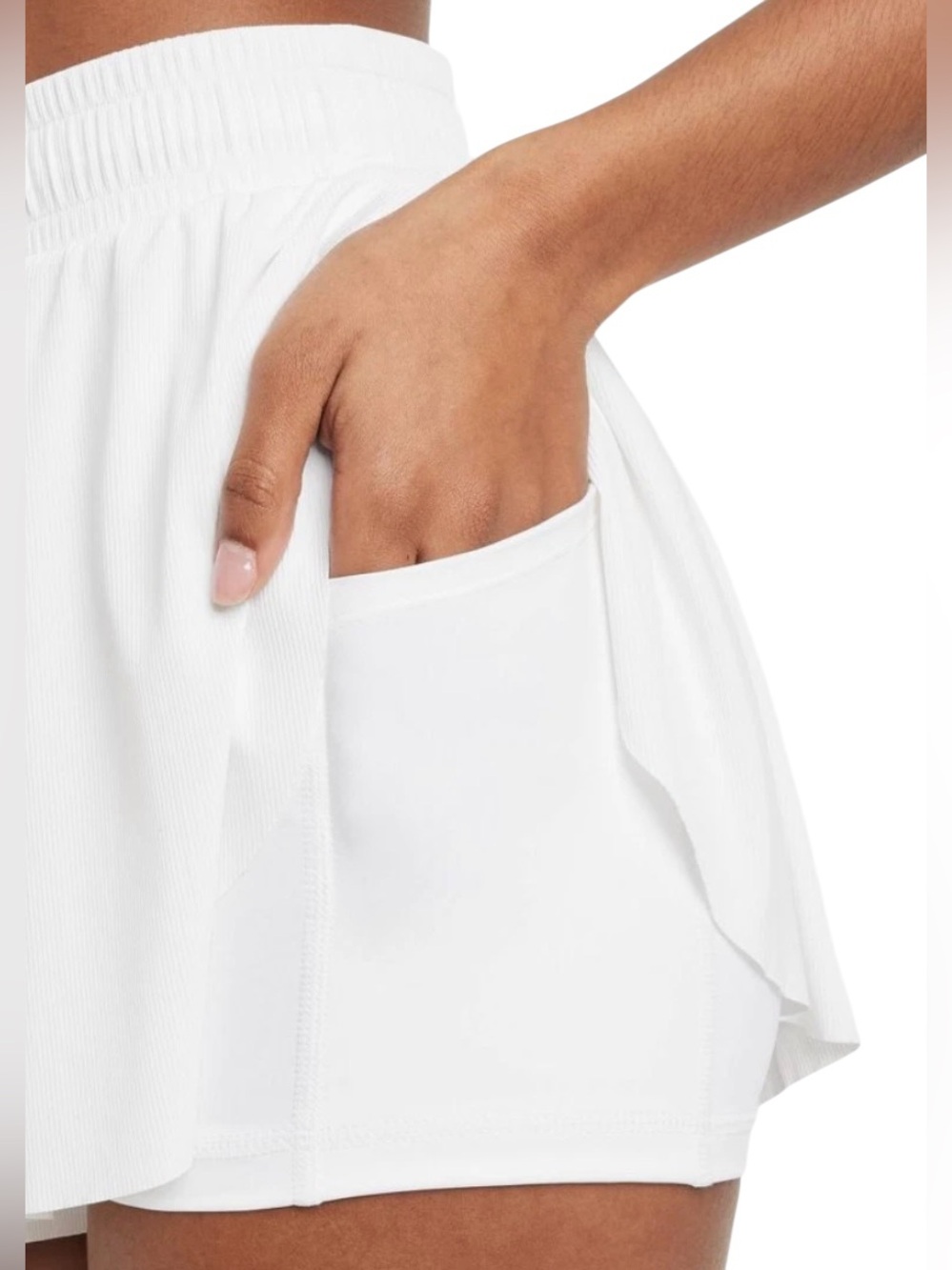 JoyLab True White High-Rise Double Layer Woven Athletic Shorts NWT - Picture 2 of 14